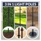 Newhouse Lighting 9 ft. 8 in. Outdoor String Light Poles for Outside Lights for Garden, Patio and Backyard Decor, 4PK NHSLP-4P - alternate 5